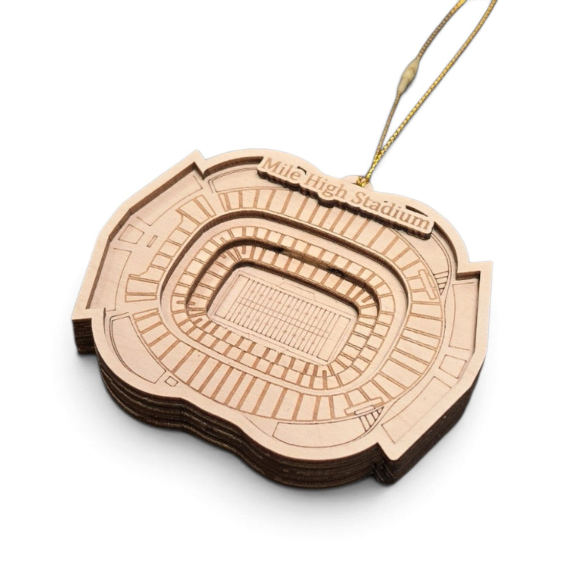 Denver Football Stadium 3D Ornament