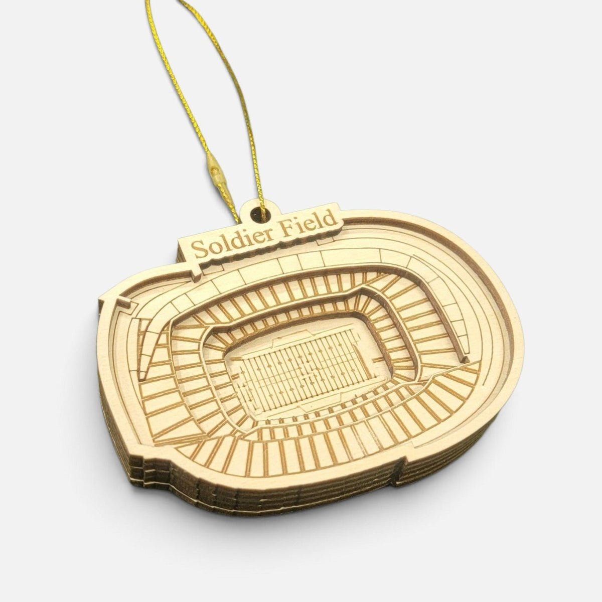 Chicago Football Stadium 3D Ornament