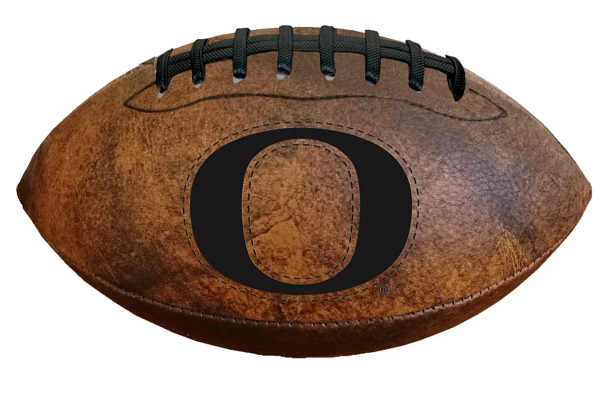 Oregon 9" Throwback Football Vintage logo