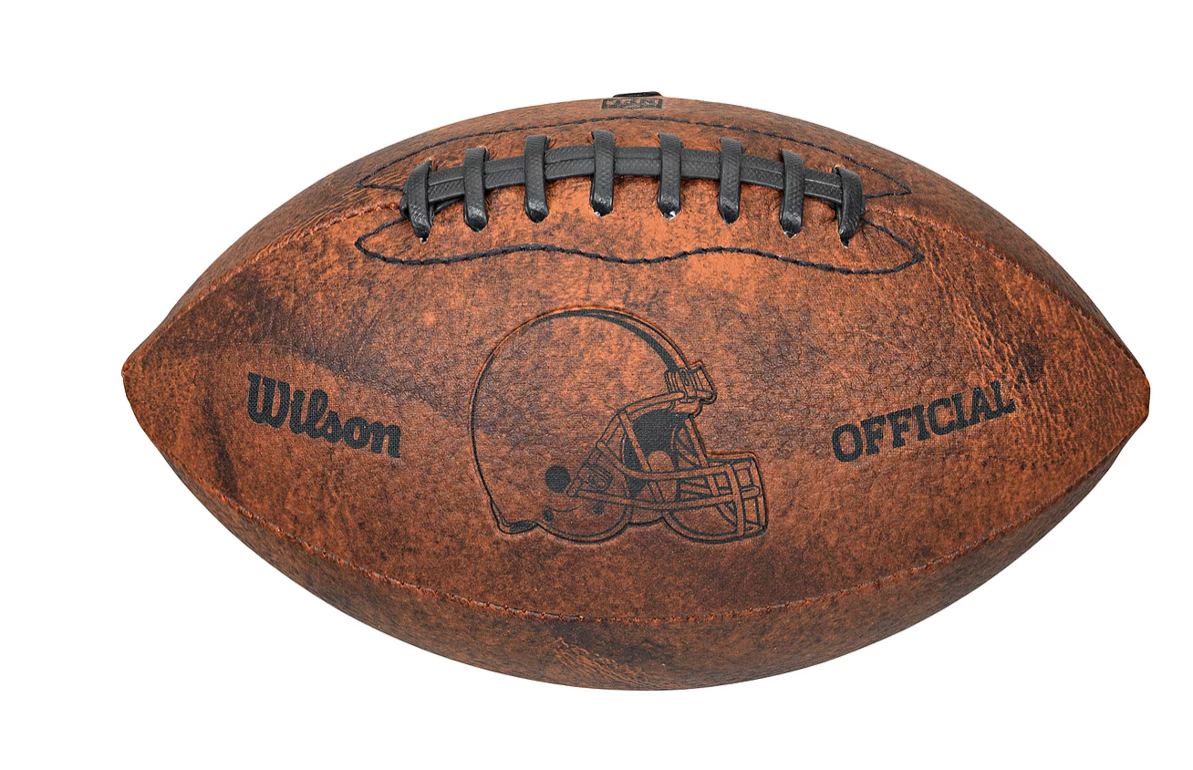 Cleveland Browns 9" Throwback Football Vintage logo