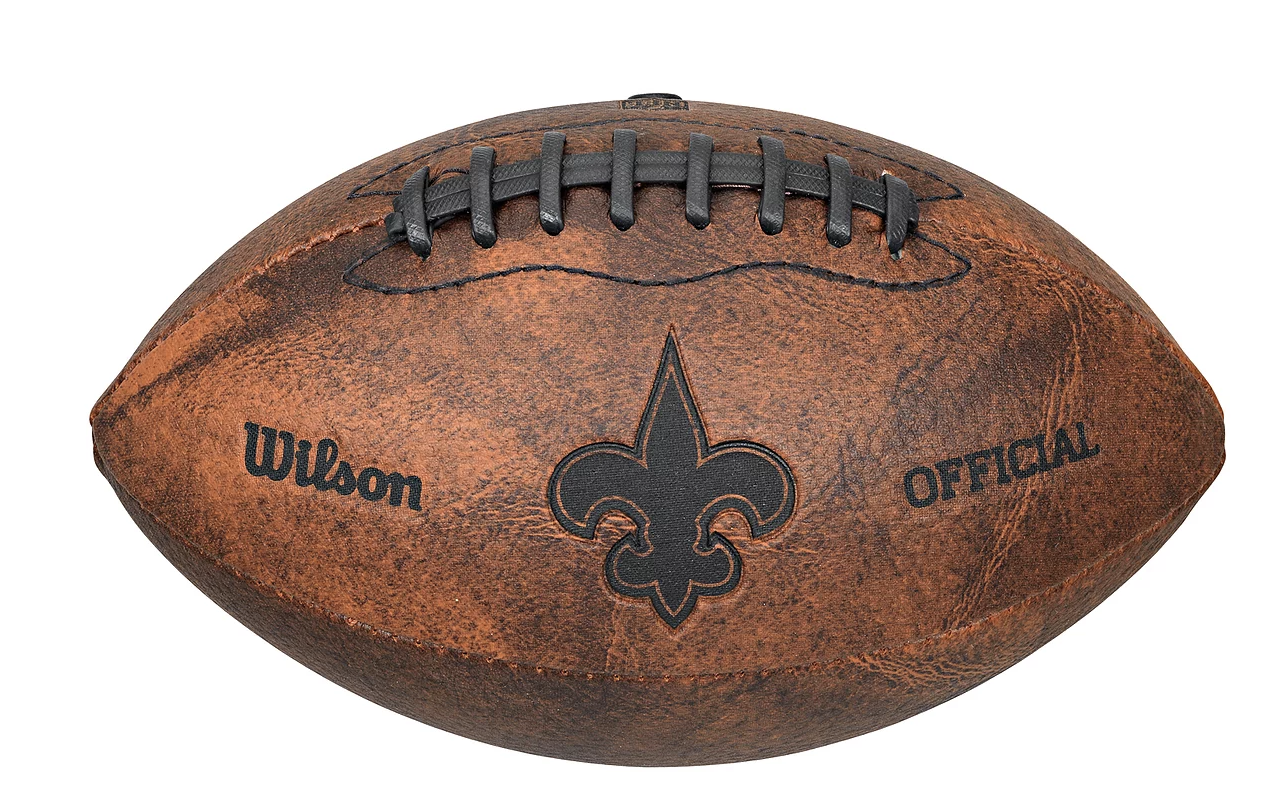 New Orleans Saints 9" Throwback Football Vintage logo