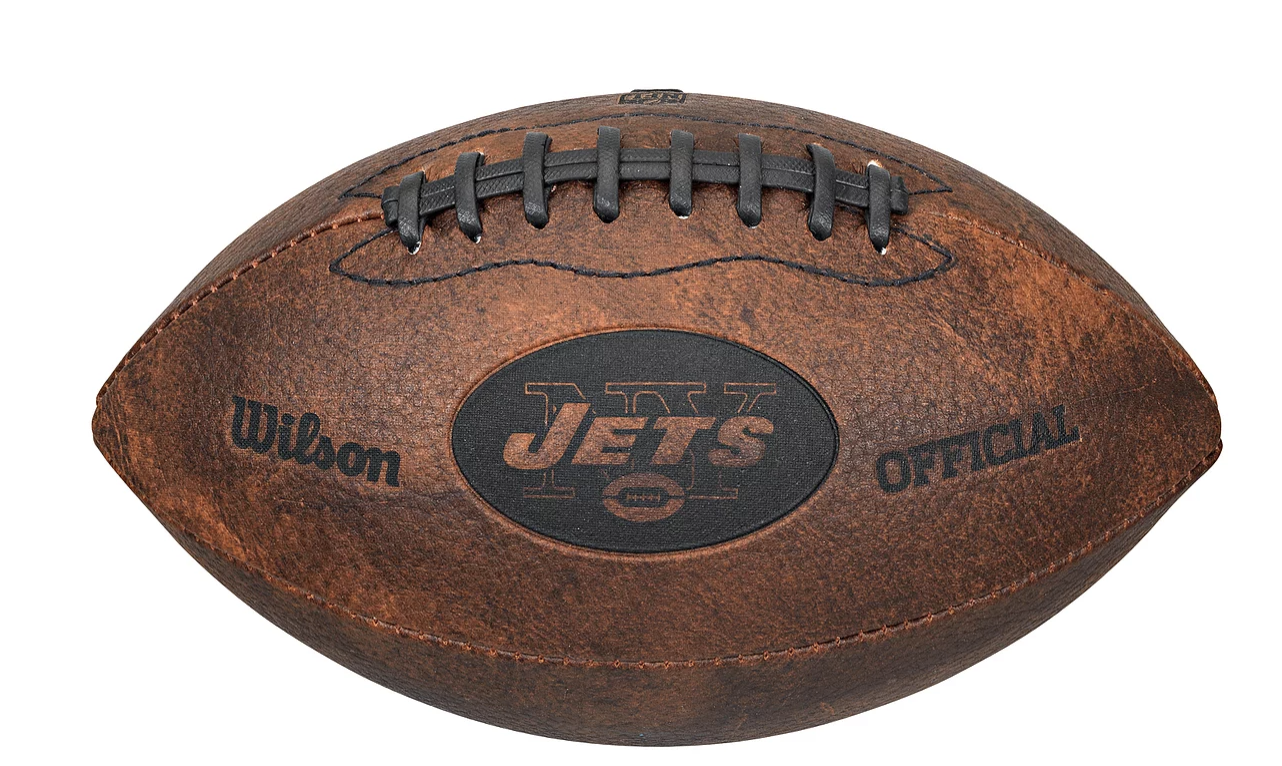 New York Jets 9" Throwback Football Vintage logo