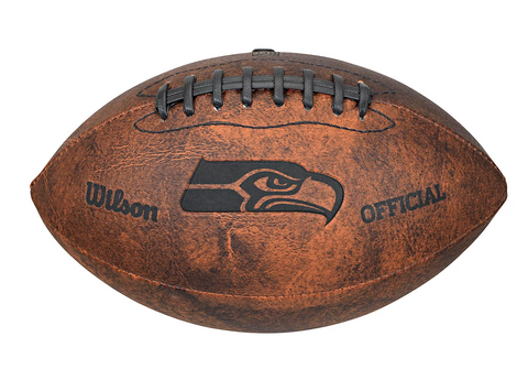 \ud83c\udfc8Seattle Seahawks 9\' Throwback Football Vintage logo